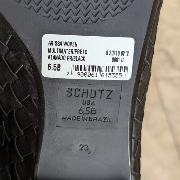 NEW Schutz 'Arissa' Woven Leather Flats (size 6.5) - Picture 10 of 12